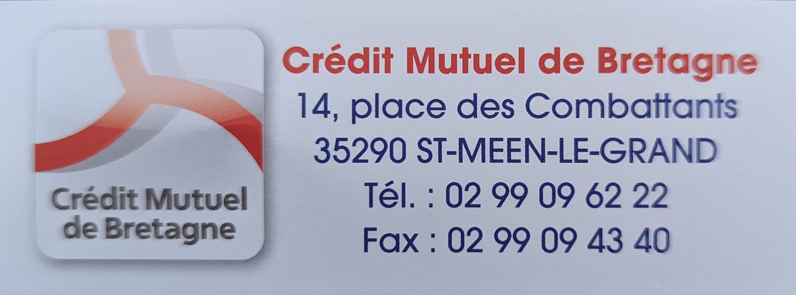 Crédit Mutuel de Bretagne Saint Méen le grand